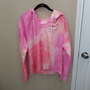 PINK hooded l/s t-shirt